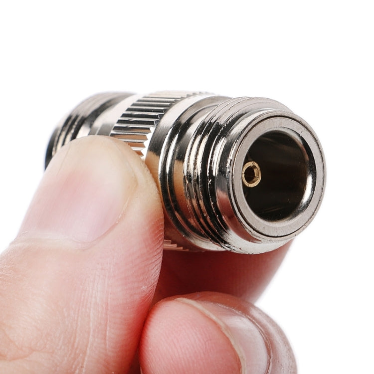 N頭母轉母轉接頭 雙插孔射頻耦合器WiFi同軸天線適配器連接器