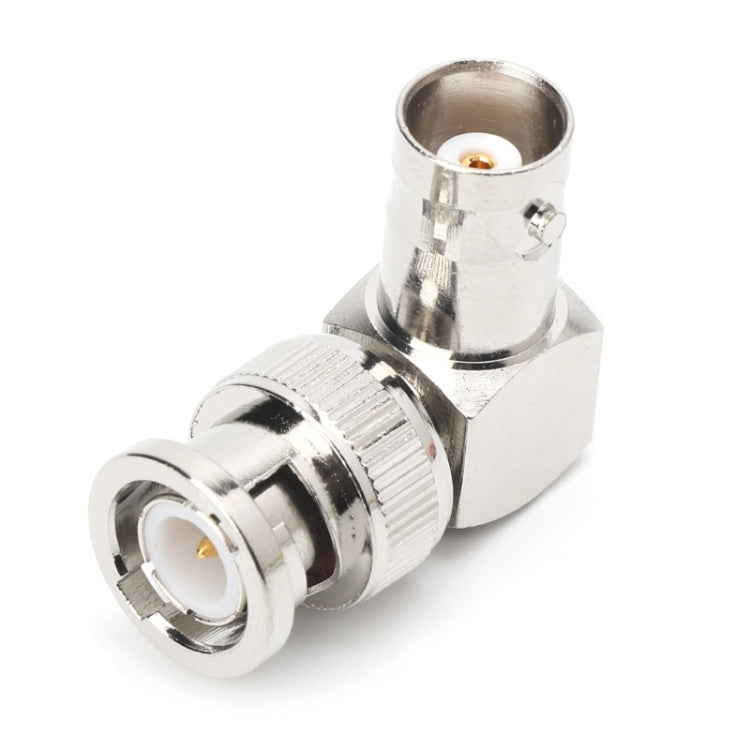 BNC轉一公一母L型轉接頭RF卡連接器