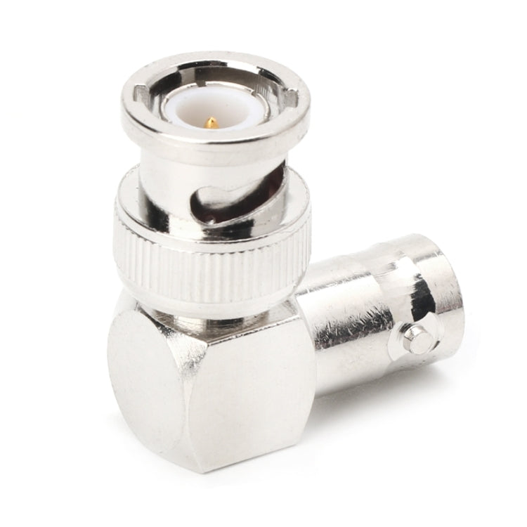 BNC轉一公一母L型轉接頭RF卡連接器