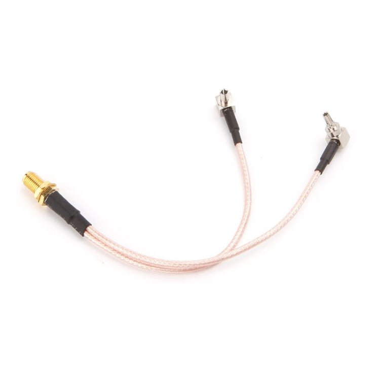 RG316 SMA母轉CRC9-TS9連接線，長度：15cm