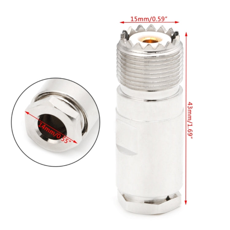 UHF SO239 PL259母頭適配器