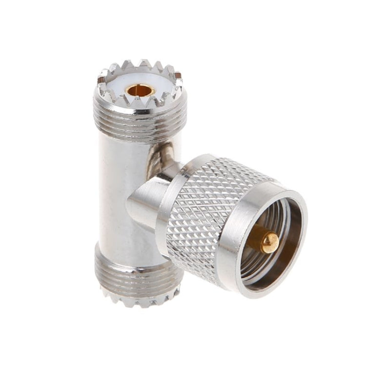 UHF公PL259轉2 UHF母適配器