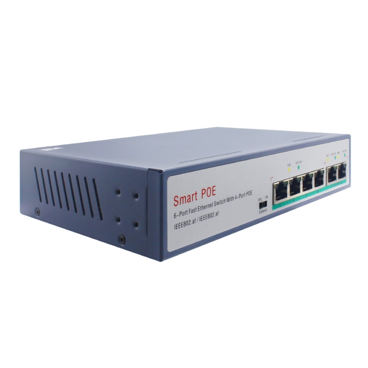 ESCAM POE 4+2 POE交換機 傳輸距離150m