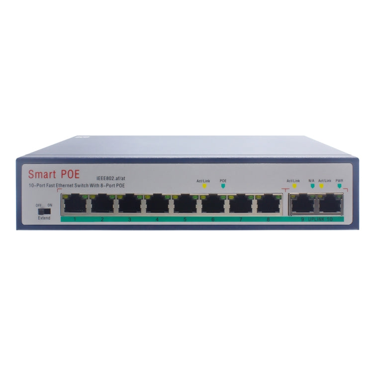 ESCAM POE 8+2 POE交換機 傳輸距離150m