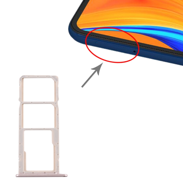 適用於 華為 Y6s  SIM卡+SIM卡+Micro SD卡 雙卡卡托