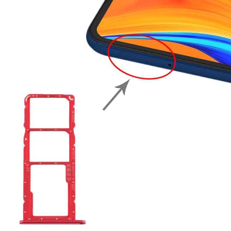 適用於 華為 Y6s  SIM卡+SIM卡+Micro SD卡 雙卡卡托