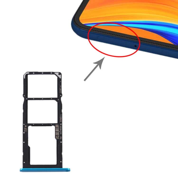 適用於 華為 Y6s  SIM卡+SIM卡+Micro SD卡 雙卡卡托