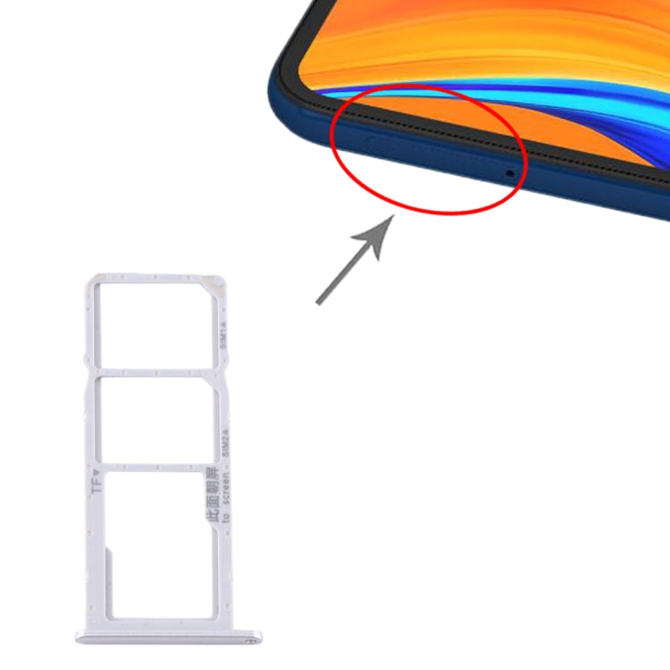 適用於 華為 Y6s  SIM卡+SIM卡+Micro SD卡 雙卡卡托