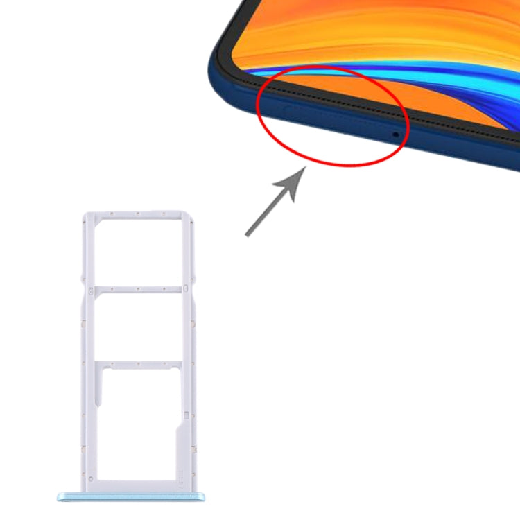 適用於 華為 Y6s  SIM卡+SIM卡+Micro SD卡 雙卡卡托