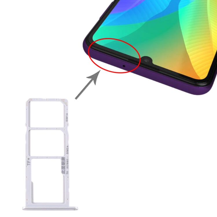 適用於 華為 Y6p SIM卡+SIM卡+Micro SD卡 雙卡卡托