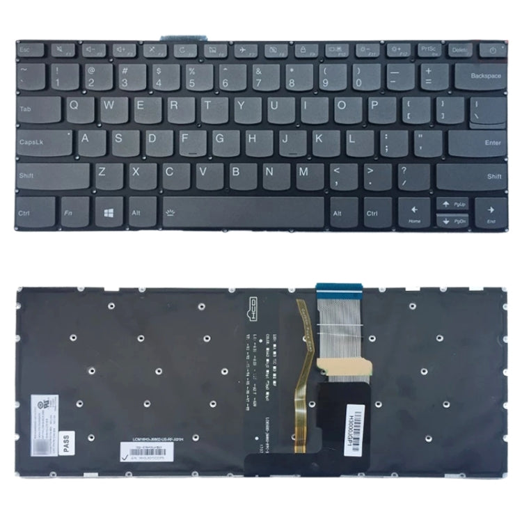 適用於 Lenovo IdeaPad 320-14isk 320-14ikb 320-14ast 320s-14ikb 320s-14ikbr 美式鍵盤帶背光