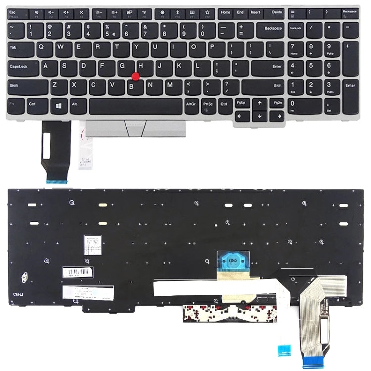 適用於 Lenovo Thinkpad E580 E585 E590 E595 T590 P53S L580 L590 P52 P72 P53 P73 美式鍵盤