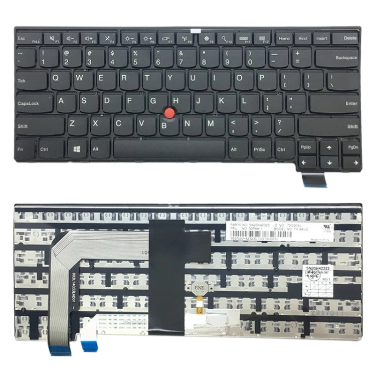 適用於 Lenovo Thinkpad T460S S2 13 S2 2nd 13 2nd 美式鍵盤