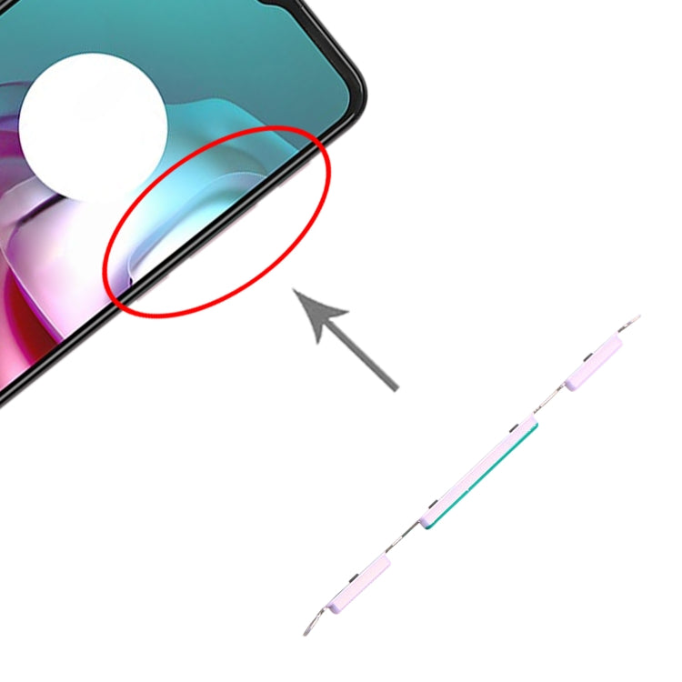 適用於 Motorola Moto G30 XT2129-2 PAML0000IN 開機音量鍵/側鍵