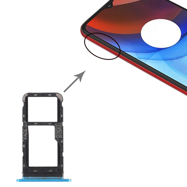 適用於 Motorola Moto E7 Power PAMH0001IN PAMH0010IN PAMH0019IN SIM卡+SIM卡/Micro SD卡 卡托