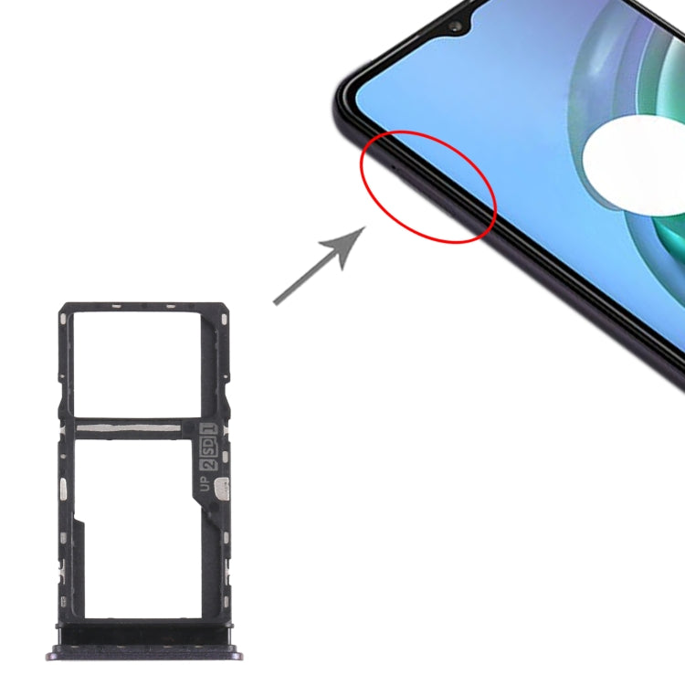 適用於 Motorola Moto G10 XT2127-2 SIM卡+SIM卡/Micro SD卡 卡托