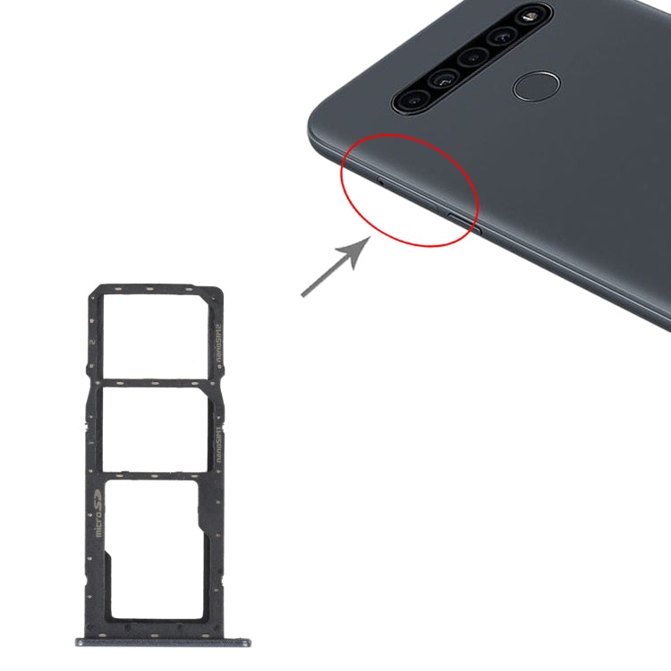 適用於 LG K41S LMK410EMW LM-K410EMW LM-K410 SIM卡+SIM卡+ Micro SD卡 雙卡卡托