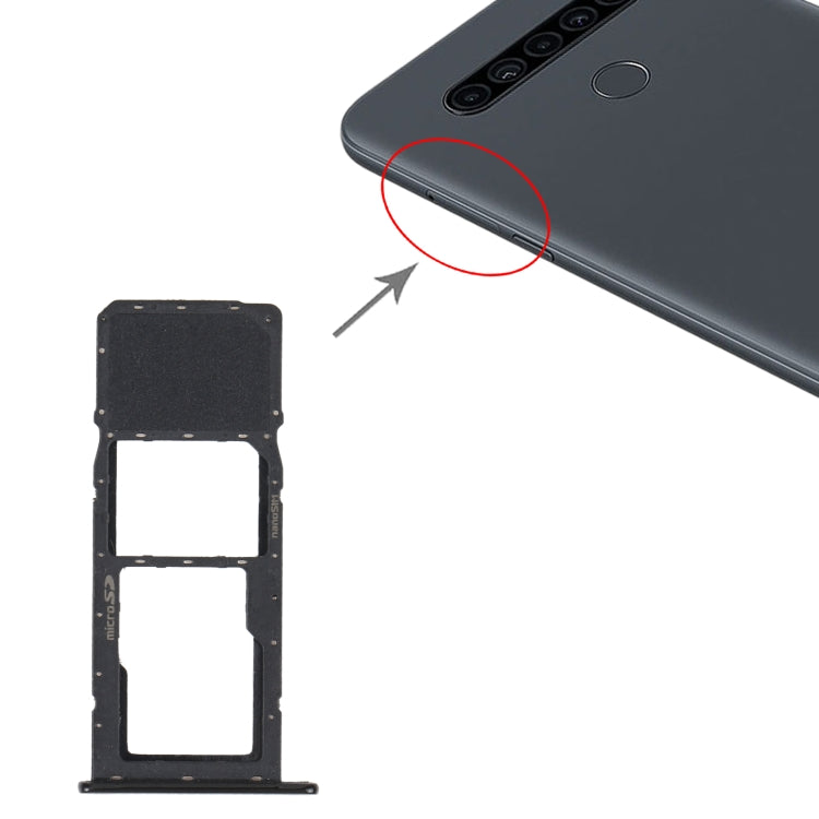 適用於 LG K41S LMK410EMW LM-K410EMW LM-K410 SIM卡+ Micro SD卡 單卡卡托