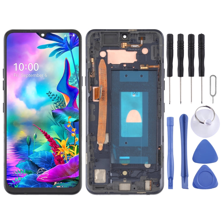適用於 LG G8X ThinQ LMG850EMW LM-G850 原裝液晶觸摸總成帶框 , For LG G8X ThinQ