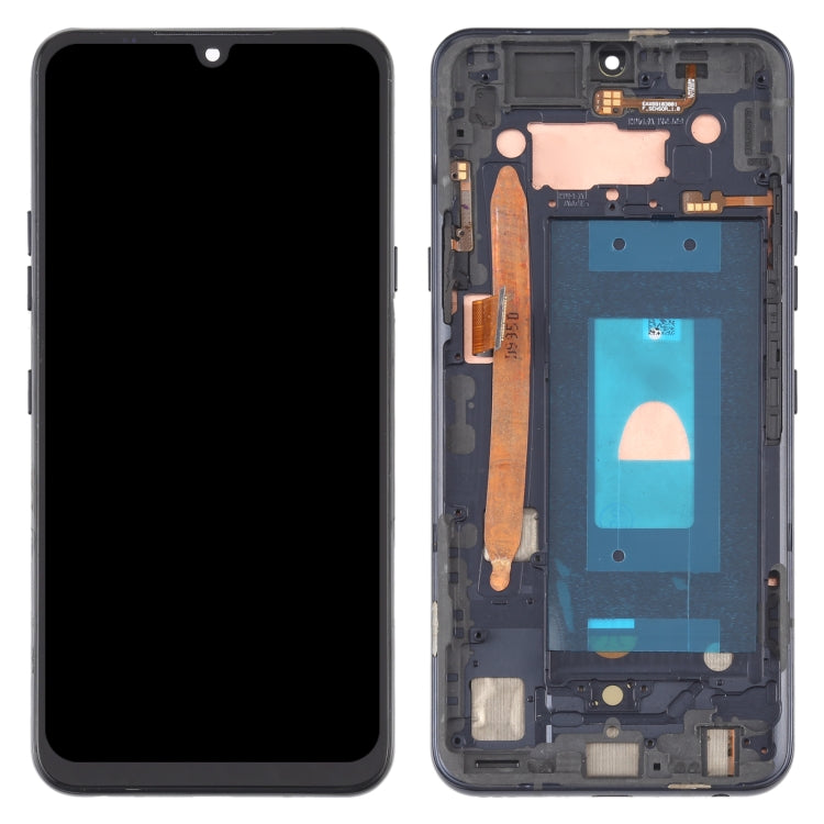 適用於 LG G8X ThinQ LMG850EMW LM-G850 原裝液晶觸摸總成帶框 , For LG G8X ThinQ