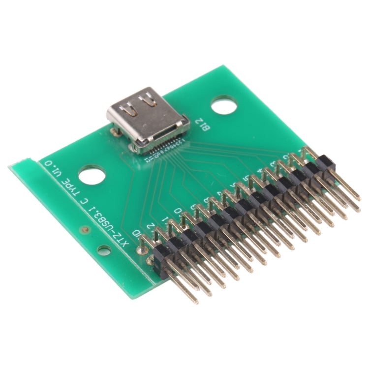 雙面正負Type C型母頭測試板USB 3.1帶PCB