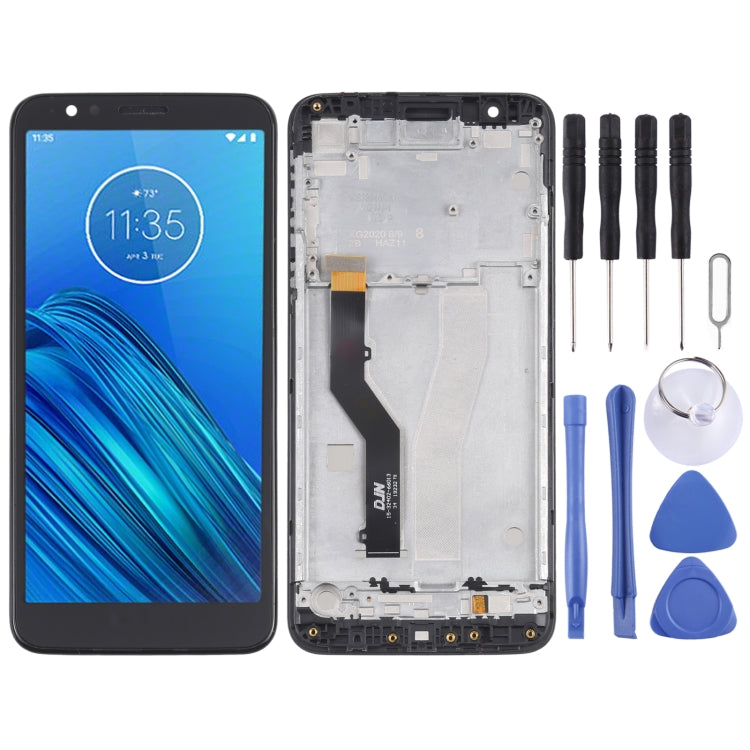 適用於Motorola Moto E6 / Moto E XT2005-3 XT2005-1 XT2005DL TFT材質 液晶觸摸總成帶框
