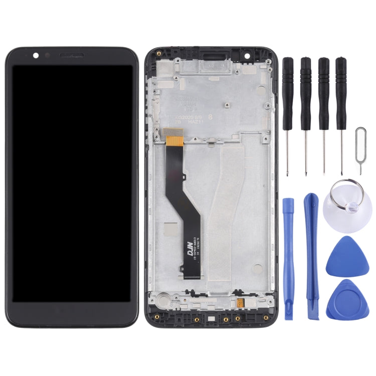 適用於Motorola Moto E6 / Moto E XT2005-3 XT2005-1 XT2005DL TFT材質 液晶觸摸總成帶框
