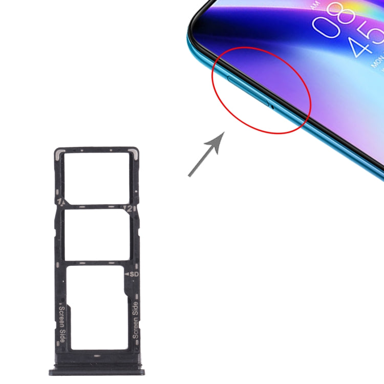 適用於Tecno Pouvoir 4 Pro / Pouvoir 4 LC7 SIM卡+SIM卡 + Micro SD卡 雙卡 卡托