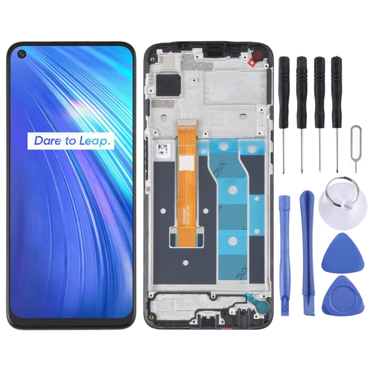 適用於OPPO Realme 6 RMX2001 TFT材質 液晶觸摸總成帶框
