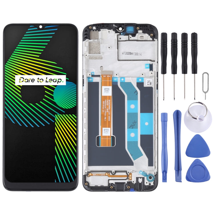 適用於OPPO Realme Narzo 10 / Realme 6i RMX2040 TFT材質 液晶觸摸總成帶框