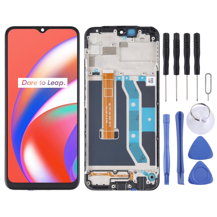 適用於OPPO Realme C12 RMX2189 原裝液晶觸摸總成帶框