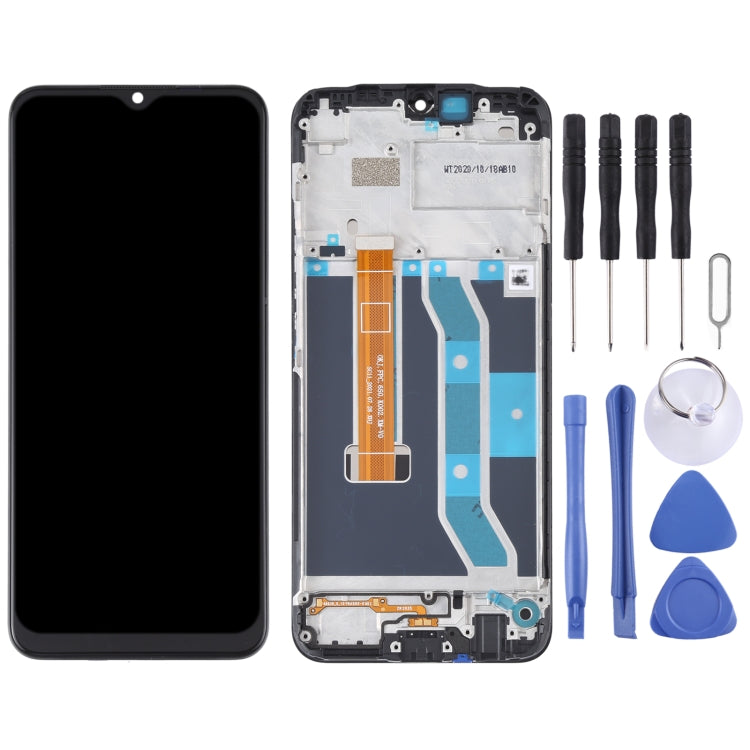適用於OPPO Realme C15 RMX2180 原裝液晶觸摸總成帶框