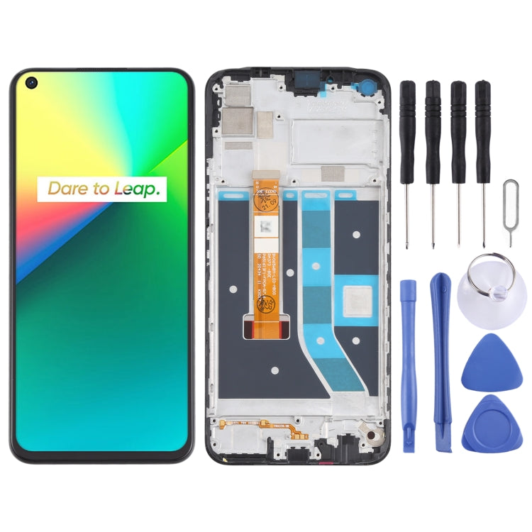 適用於OPPO Realme 7i / Realme C17 RMX2101 RMX2103 TFT材質 液晶觸摸總成帶框