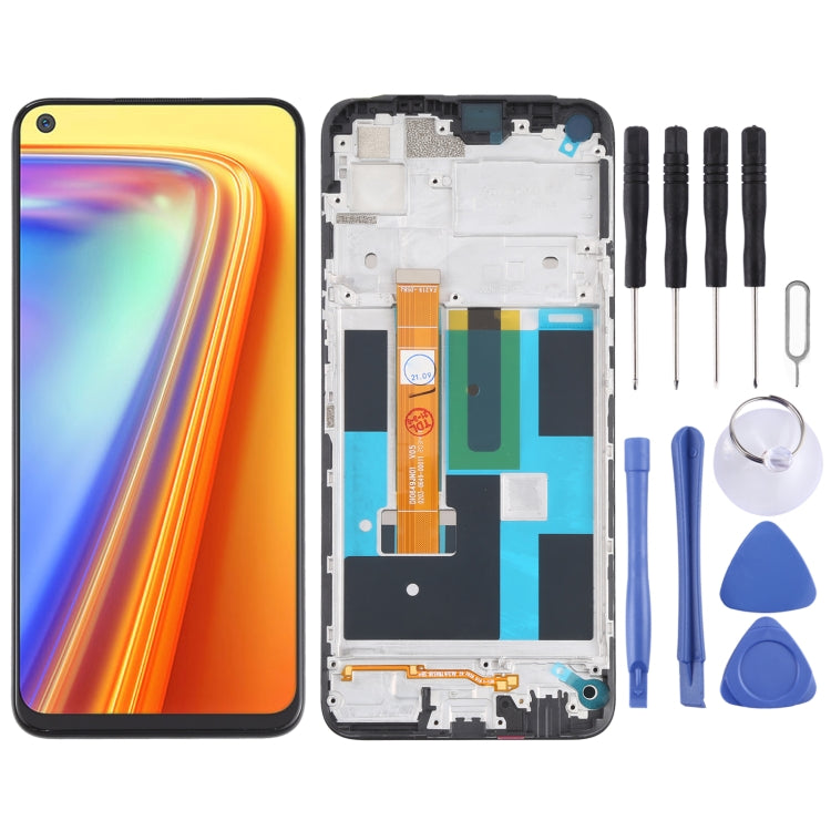 適用於OPPO Realme Narzo 20 Pro / Realme 7 4G RMX2155 TFT材質 液晶觸摸總成帶框