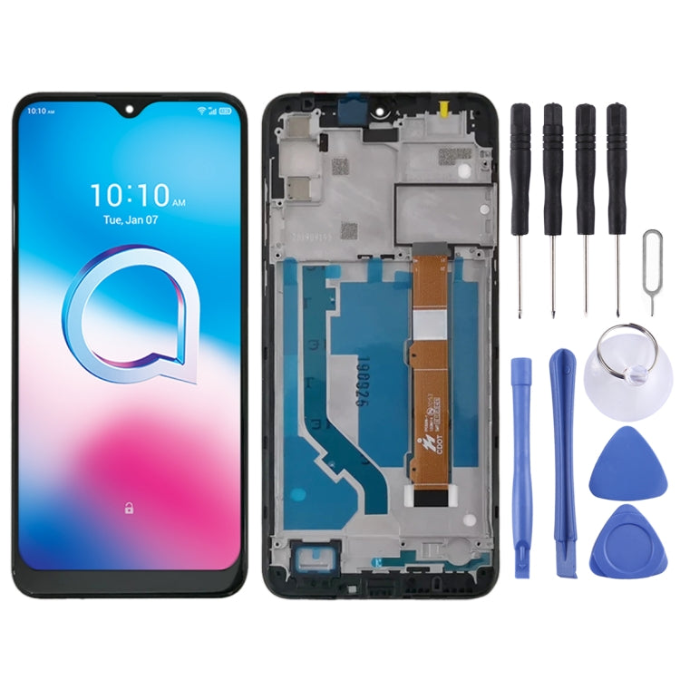 適用於Alcatel 3L 2020 OT5029 5029D 5029Y 5029U 5029 OEM液晶觸摸總成帶框
