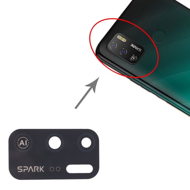 10個一賣 後置攝像頭鏡片/鏡面 適用於Tecno Spark 5 Air KD6a
