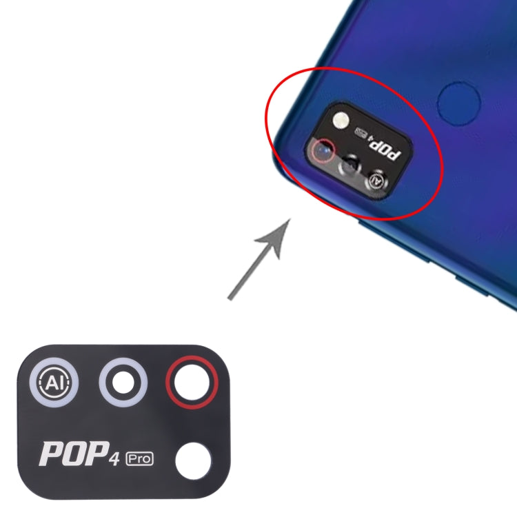 10個一賣 後置攝像頭鏡片/鏡面 適用於Tecno Pop 4 Pro