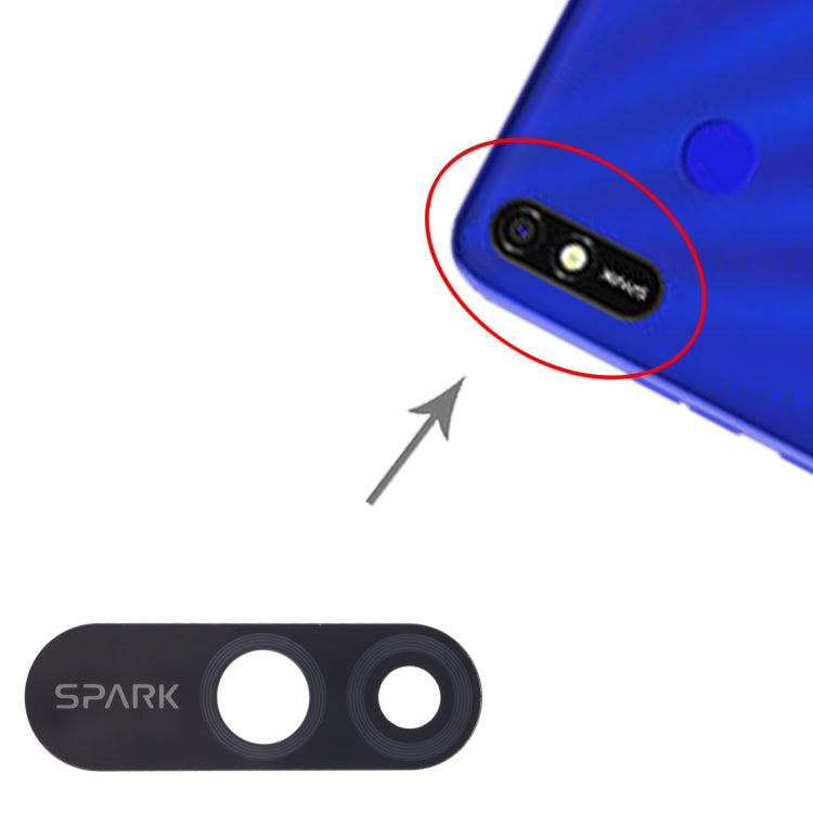 10個一賣 後置攝像頭鏡片/鏡面 適用於Tecno Spark 4 Lite KC8S