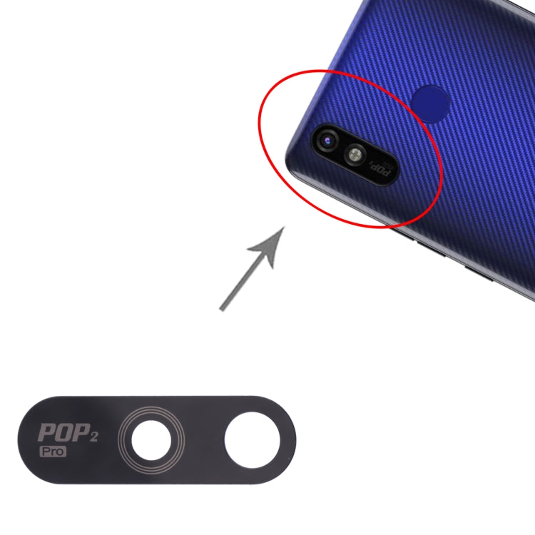 10個一賣 後置攝像頭鏡片/鏡面 適用於Tecno Pop 2 Plus BA2, RB8S