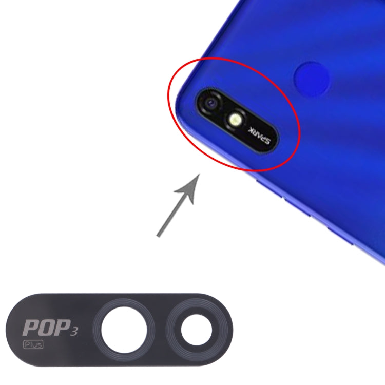 10個一賣 後置攝像頭鏡片/鏡面 適用於Tecno Pop 3 Plus