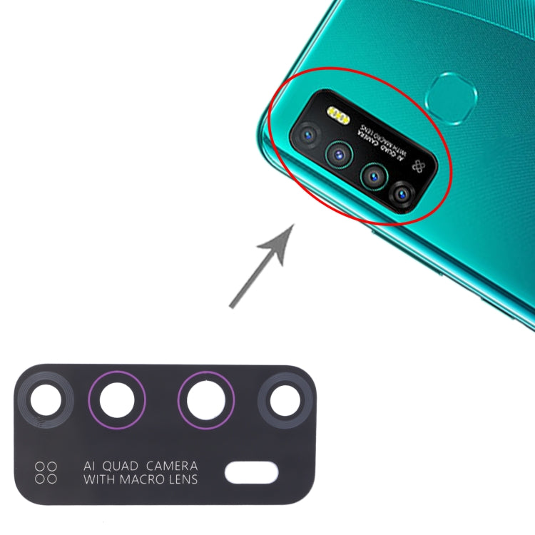 10個一賣 後置攝像頭鏡片/鏡面 適用於Infinix Hot 9 X655C, X655, X655D