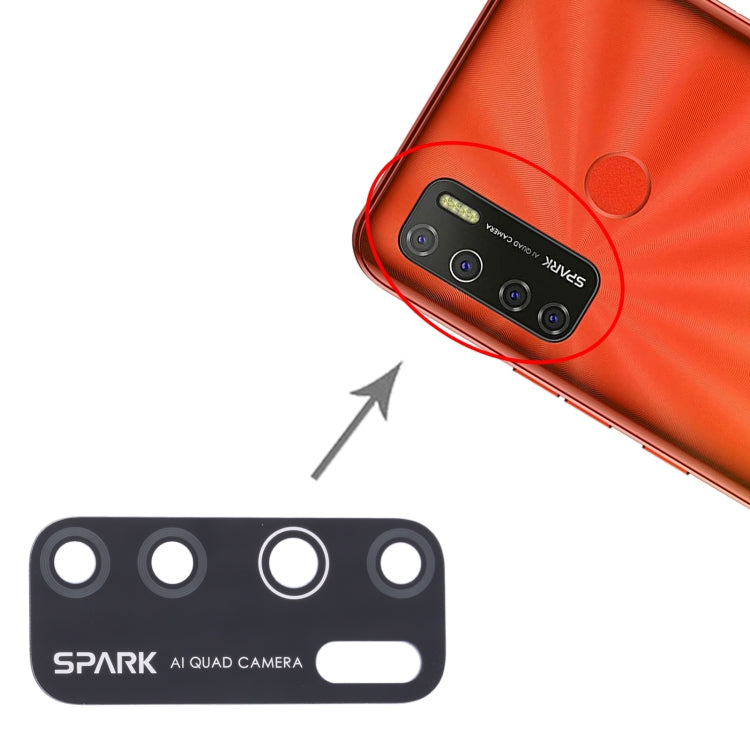 10個一賣 後置攝像頭鏡片/鏡面 適用於Tecno Spark 5 / Spark 5 pro KE5, KD7