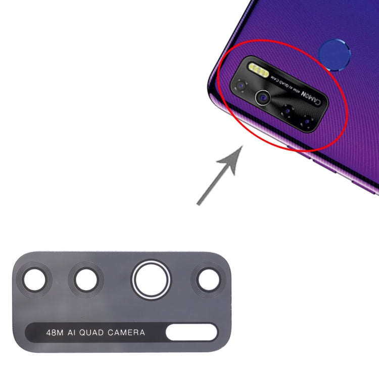 10個一賣 後置攝像頭鏡片/鏡面 適用於Tecno Camon 15 CD7