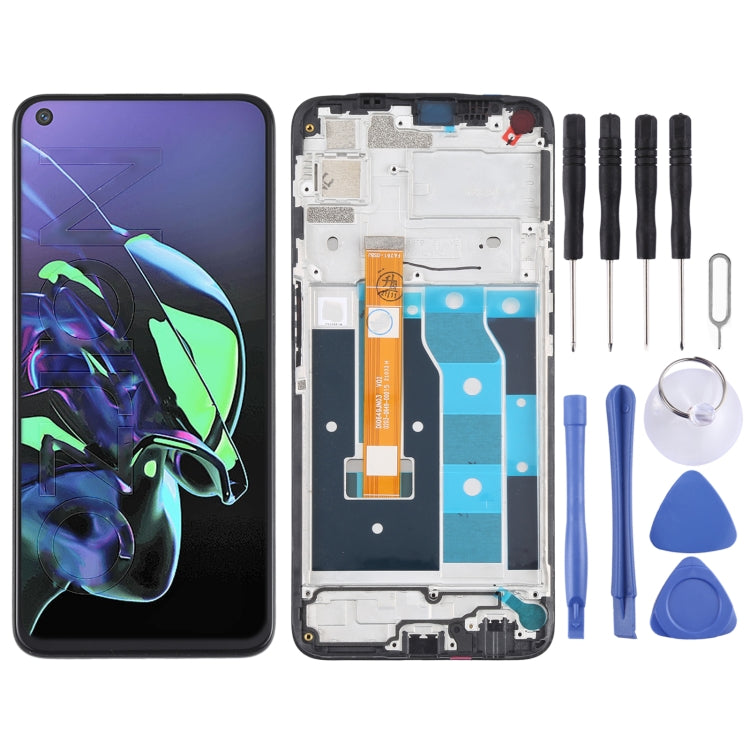 適用於OPPO Realme Narzo TFT材質 液晶觸摸總成帶框