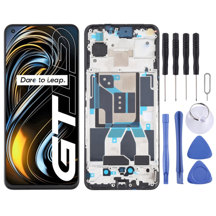 適用於OPPO Realme GT 5G RMX2202 原裝Super AMOLED材質 液晶觸摸總成帶框