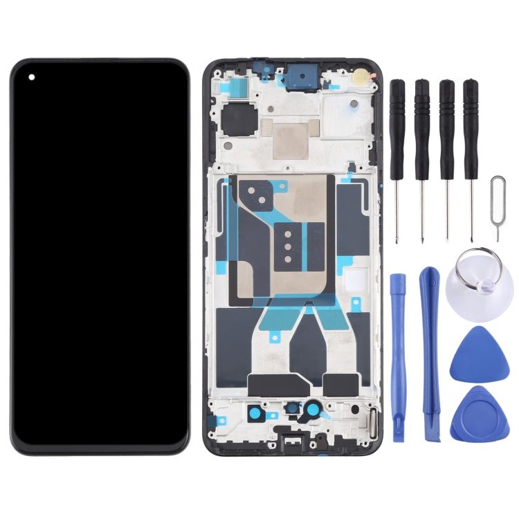 適用於OPPO Realme GT 5G RMX2202 原裝Super AMOLED材質 液晶觸摸總成帶框