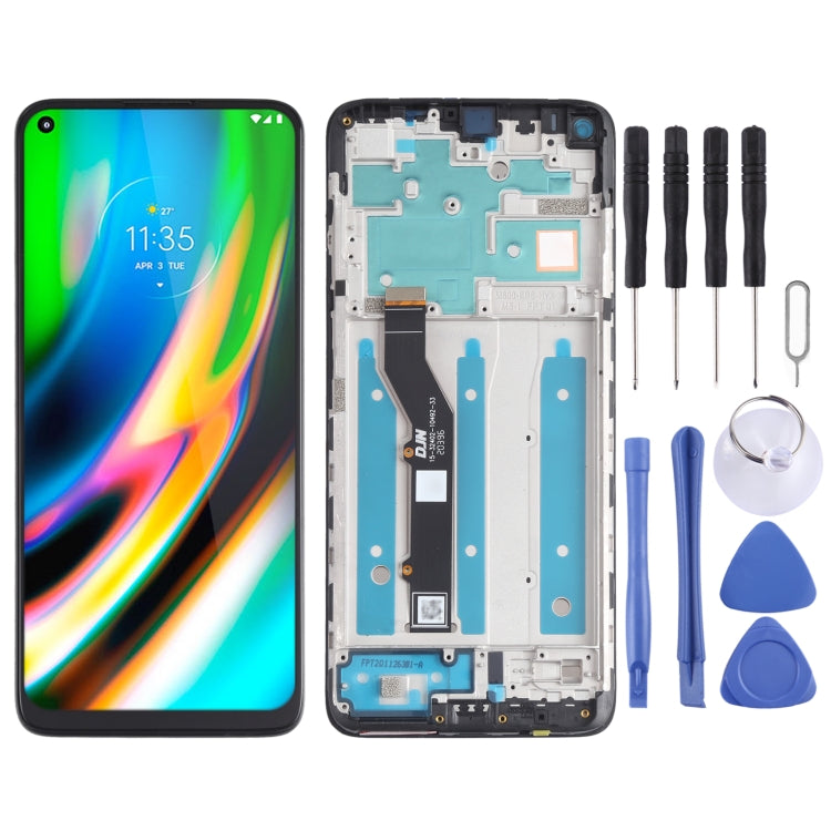 適用於 Motorola Moto G9 Plus XT2087-1 TFT材質 液晶觸摸總成帶框