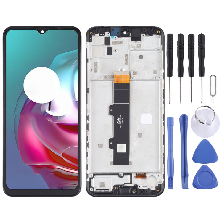 適用於 Motorola Moto G30 XT2129-1 XT2129-2 TFT材質 液晶觸摸總成帶框