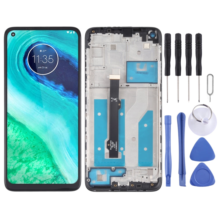 適用於 Motorola Moto G8 XT2045-1 TFT材質 液晶觸摸總成帶框