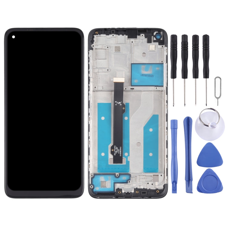 適用於 Motorola Moto G8 XT2045-1 TFT材質 液晶觸摸總成帶框